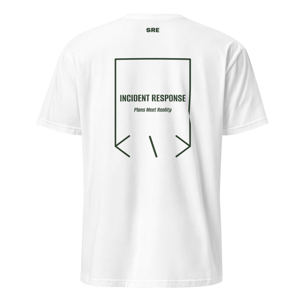 Incident Response — White Forest Green back mockup