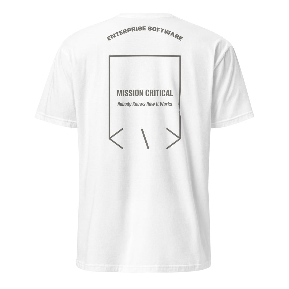 Mission Critical — White Charcoal back mockup