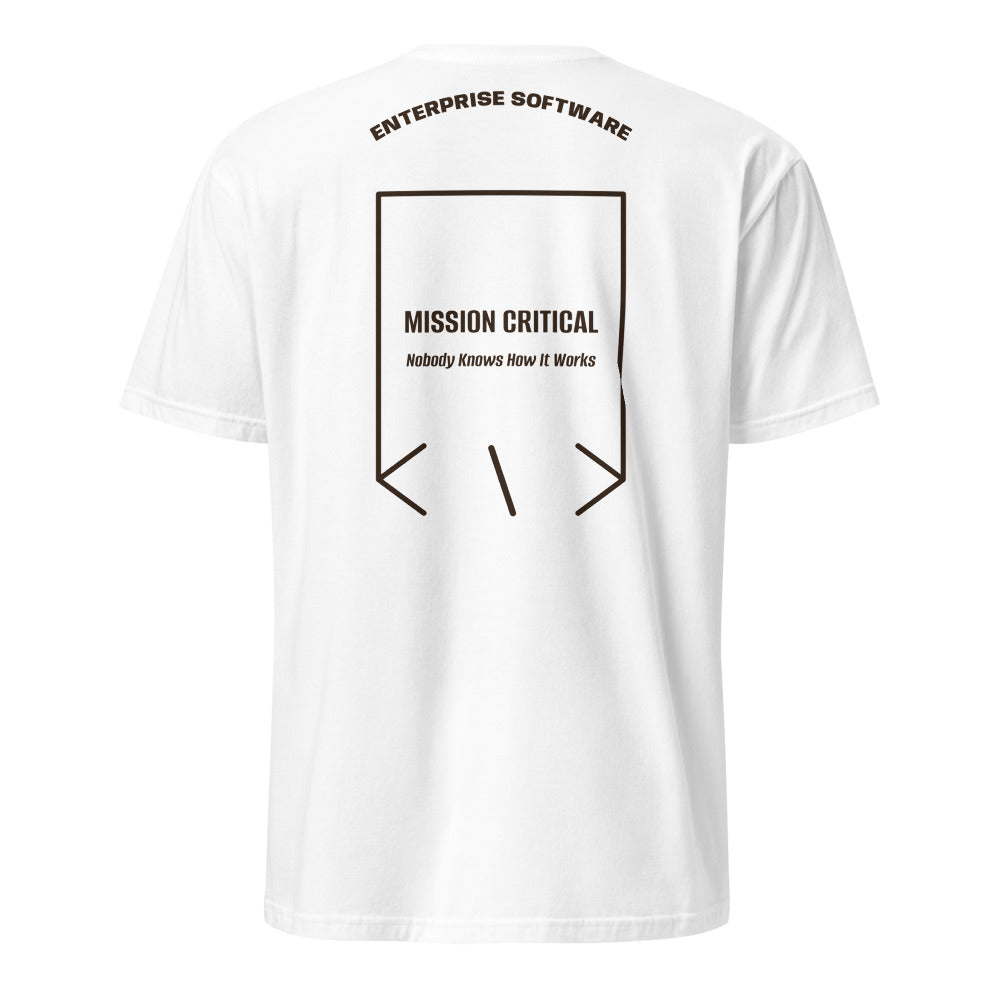 Mission Critical — White Dark Chocolate back mockup