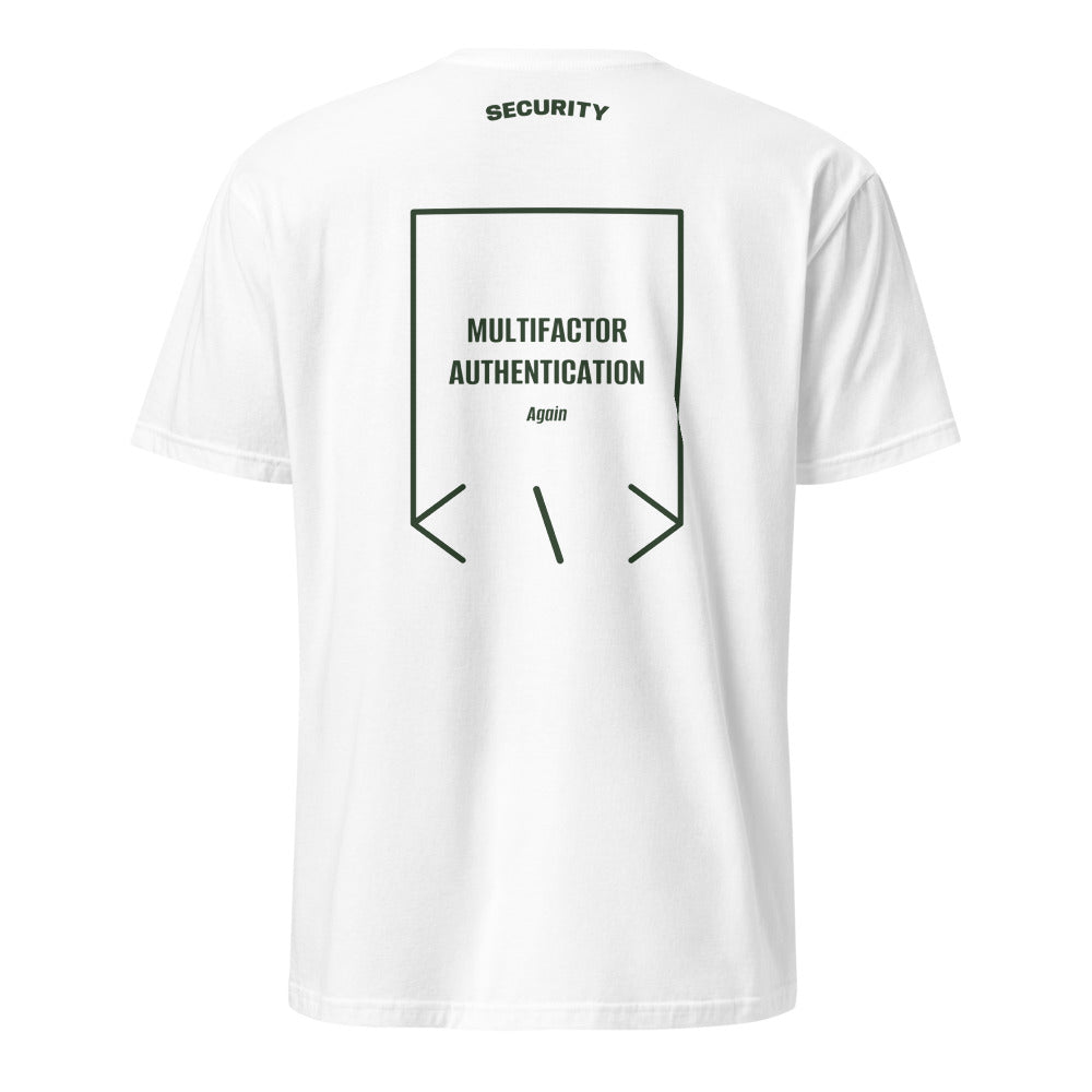 Multifactor Authentication — White Forest Green back mockup