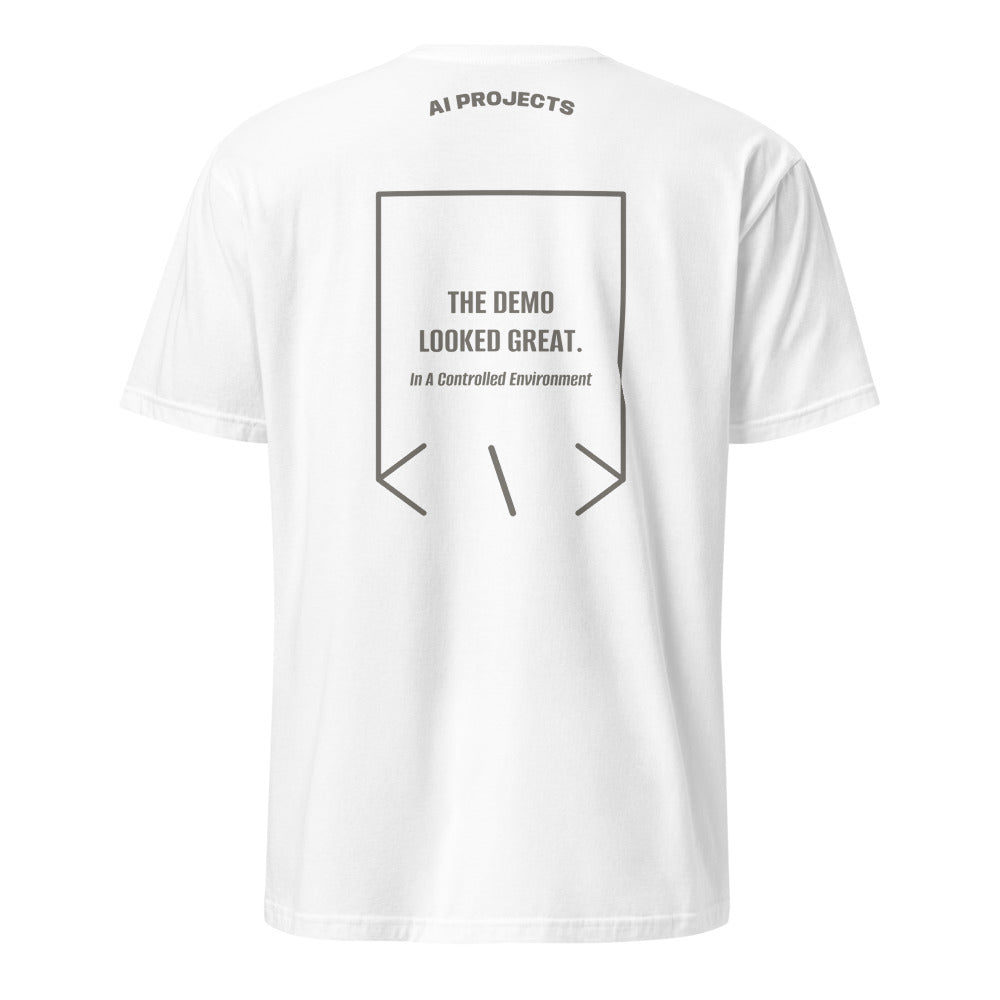 The Demo Looked Great. — White Charcoal back mockup