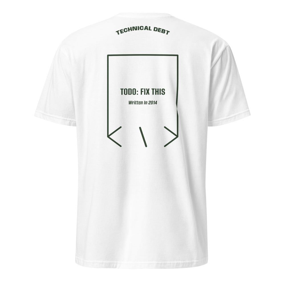 TODO: Fix This — White Forest Green back mockup