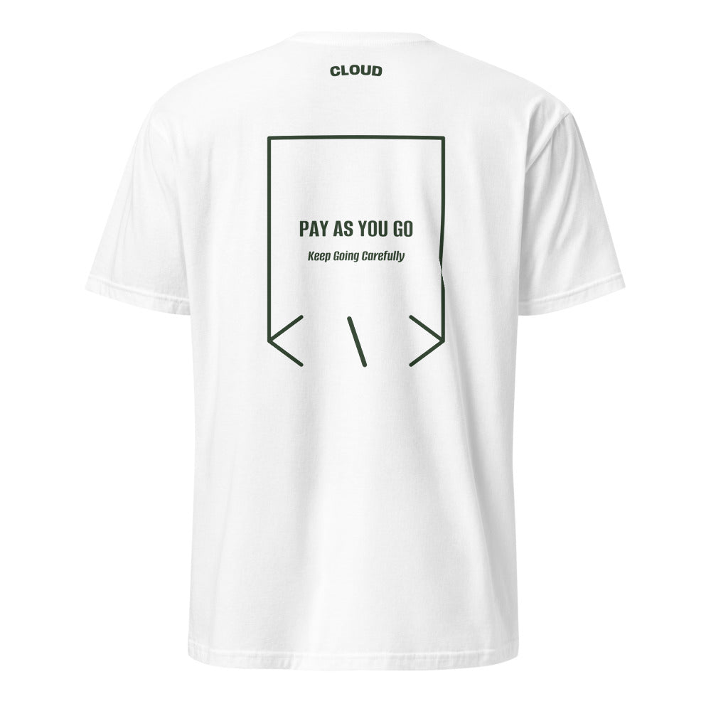 Pay As You Go — White Forest Green back mockup