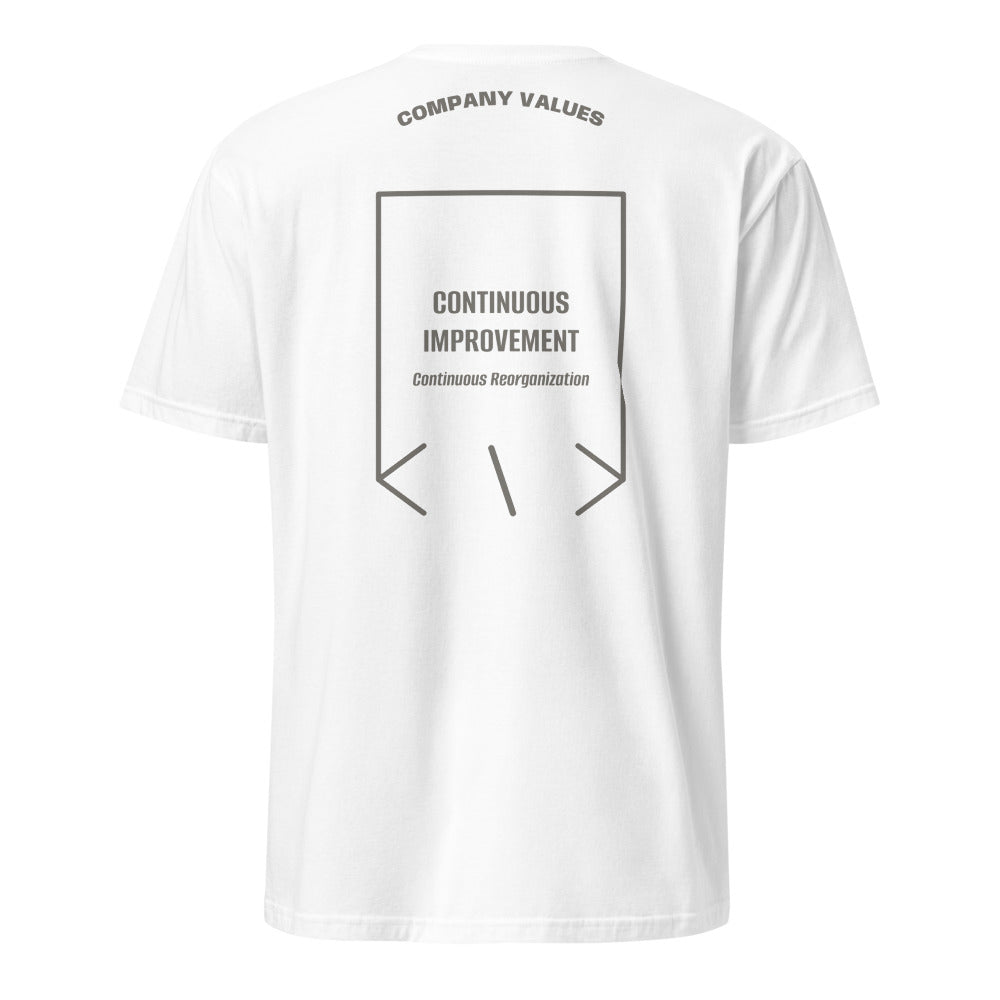 Continuous Improvement — White Charcoal back mockup