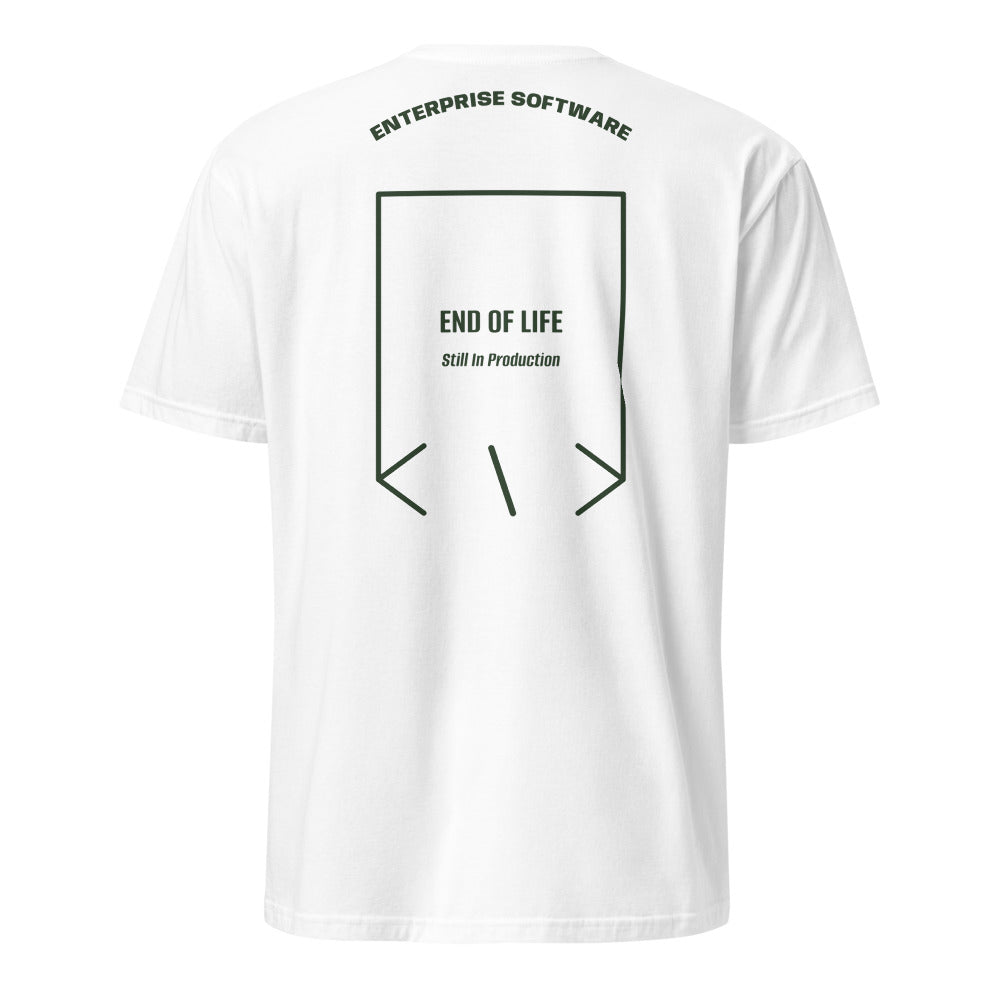 End Of Life — White Forest Green back mockup
