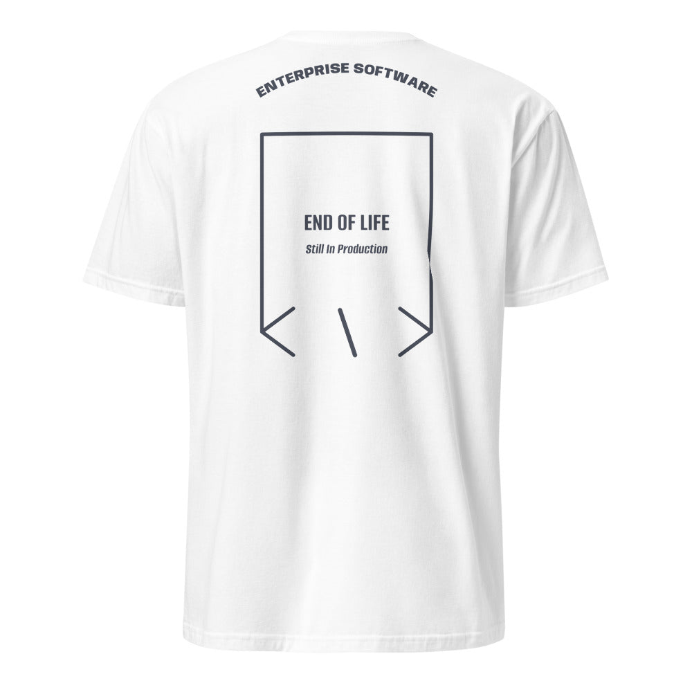 End Of Life — White Heather Navy back mockup