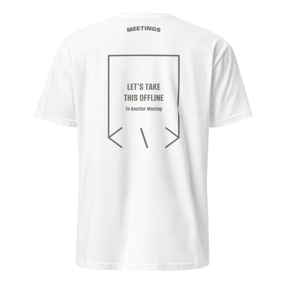 Let's Take This Offline — White Charcoal back mockup