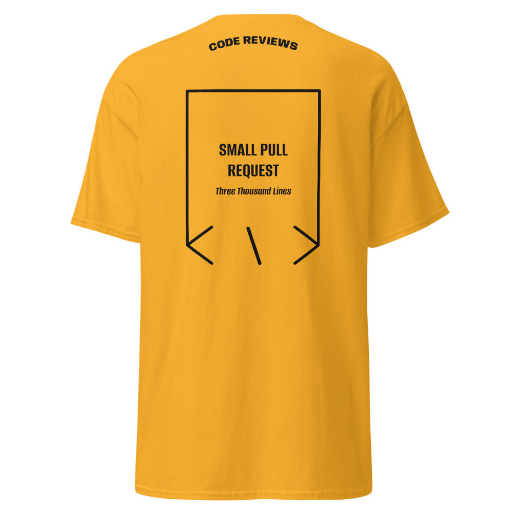 Small Pull Request — Gold Black back mockup