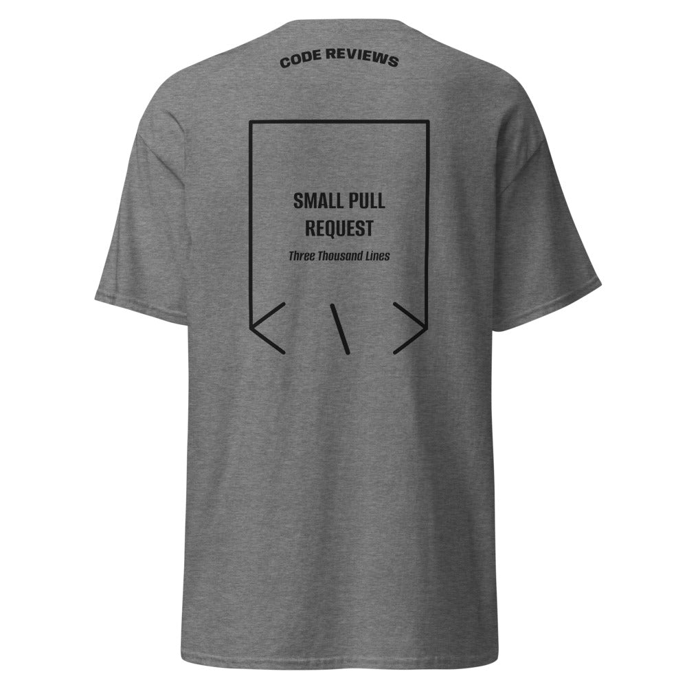 Small Pull Request — Graphite Heather Black back mockup