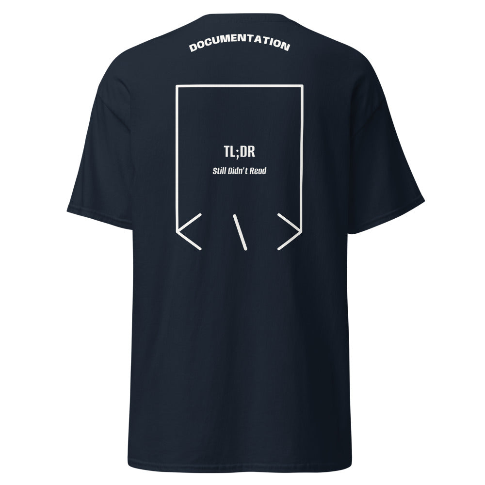 TL;DR — Navy White back mockup