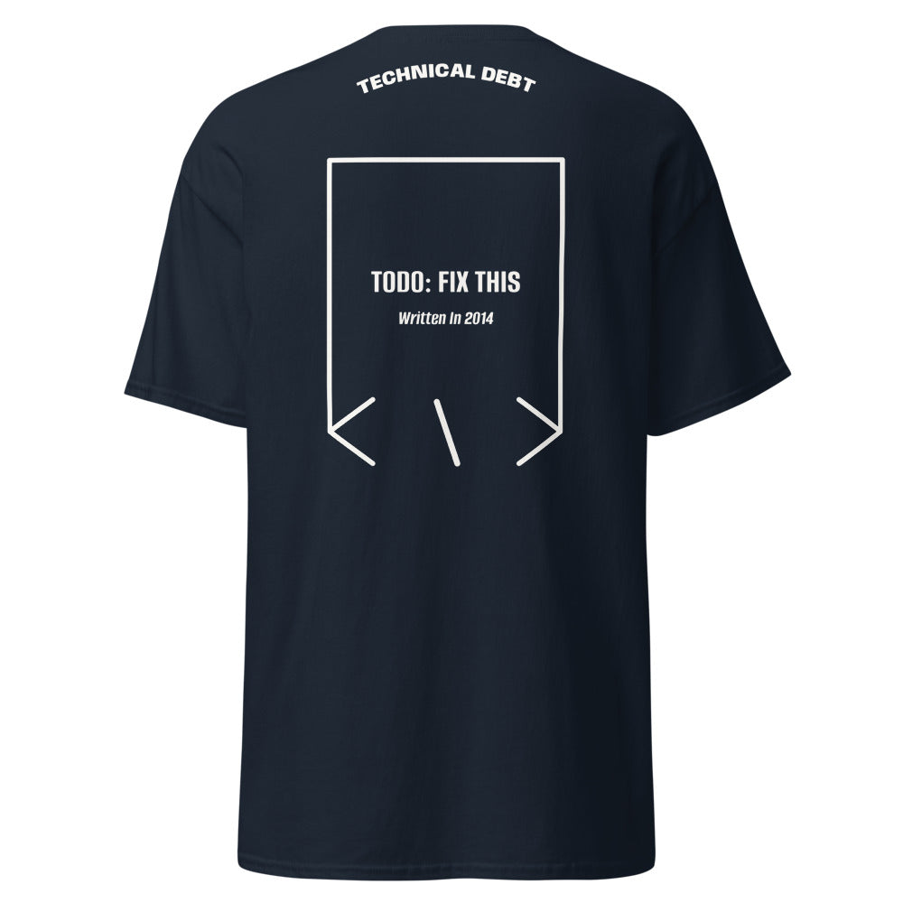 TODO: Fix This — Navy White back mockup