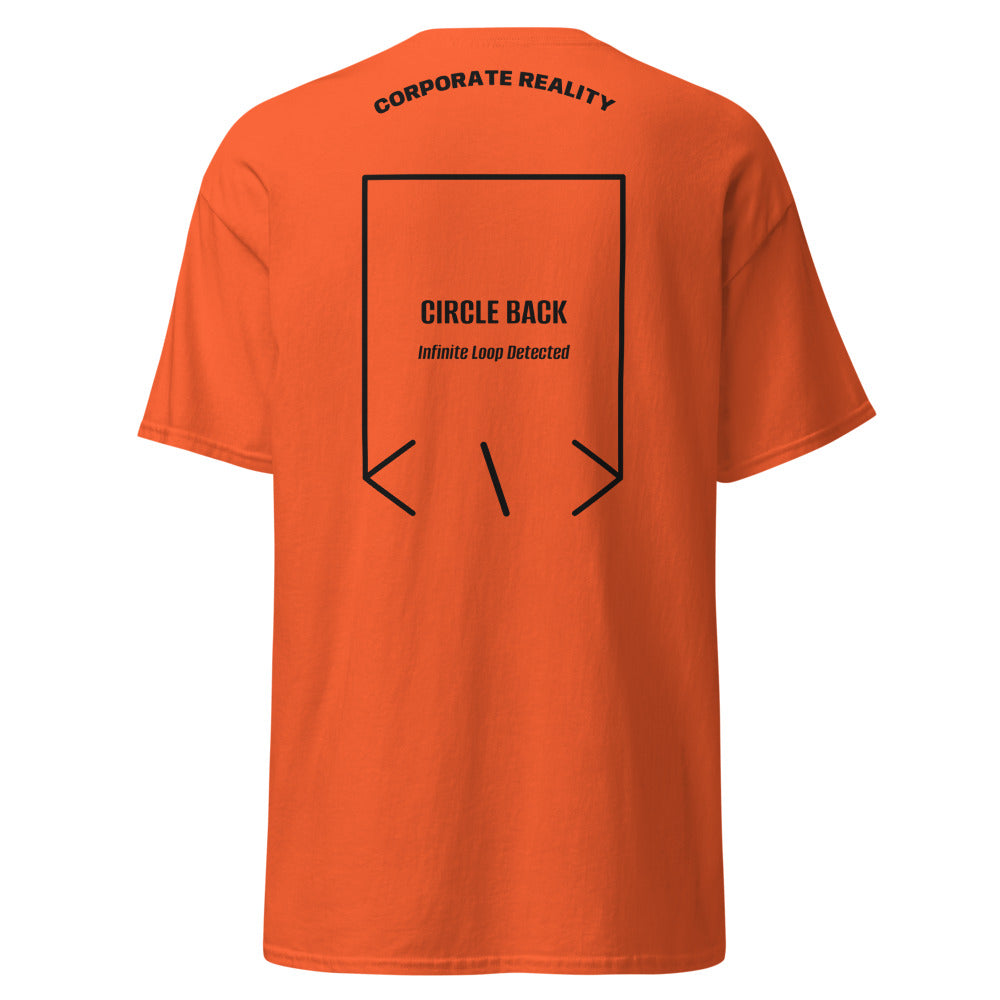 Circle Back — Orange Black back mockup