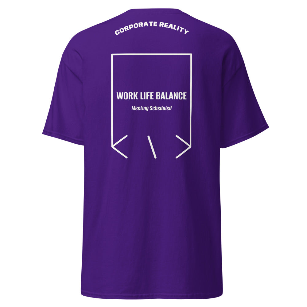Work Life Balance — Purple White back mockup