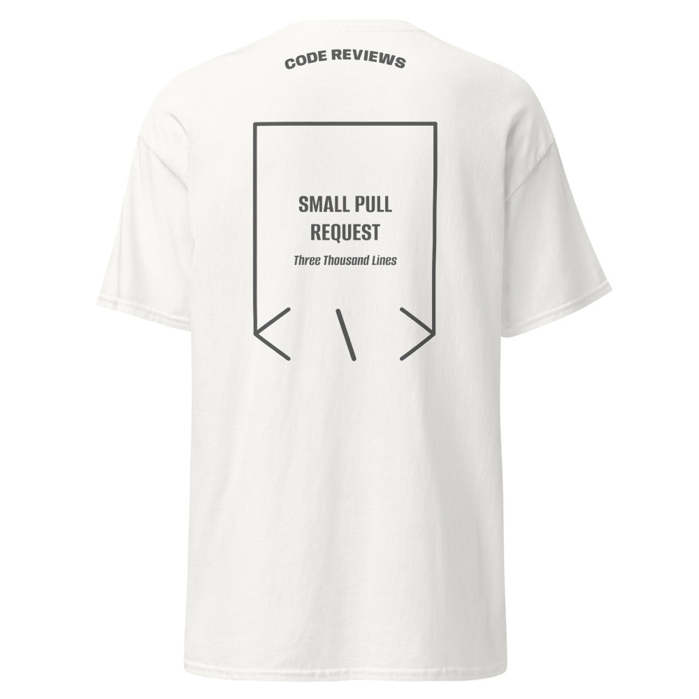Small Pull Request — White Dark Heather back mockup
