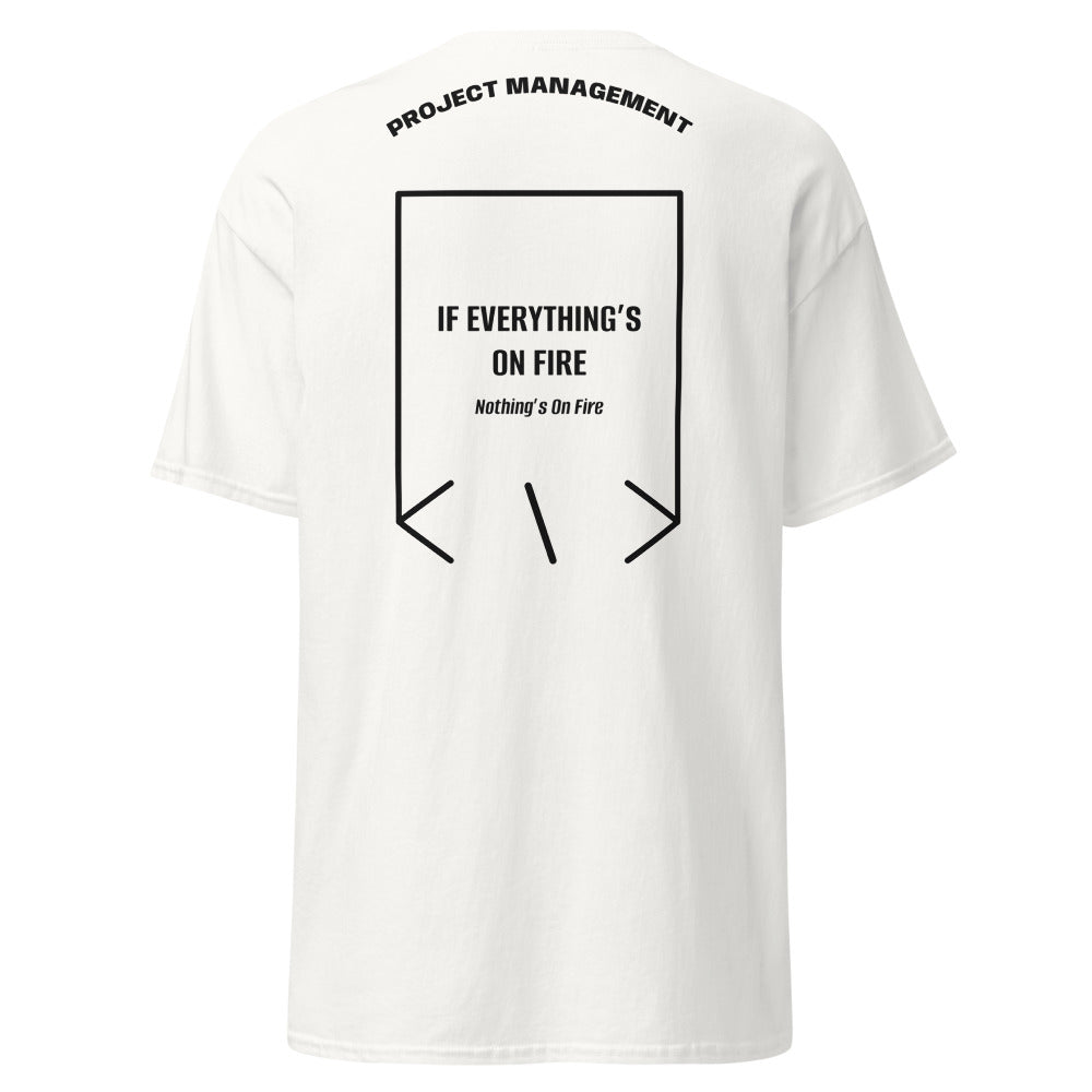 If Everything’s On Fire — White Black back mockup