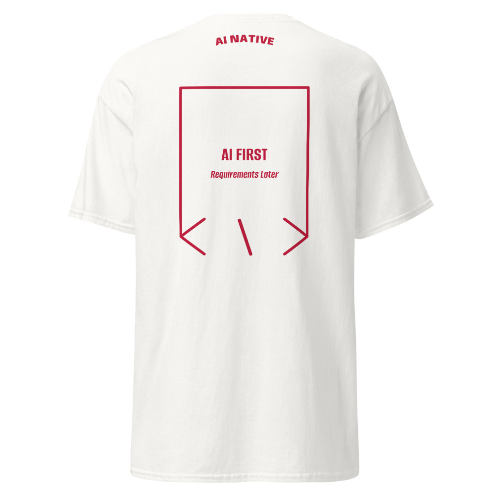 AI First — White Cardinal back mockup