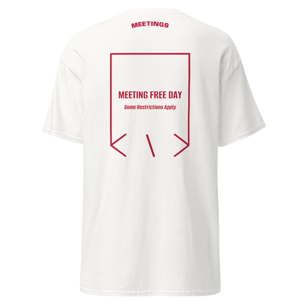 Meeting Free Day — White Cardinal back mockup