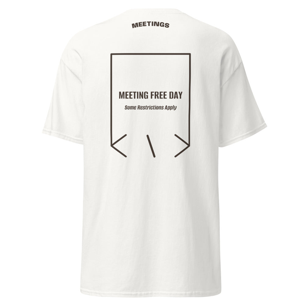 Meeting Free Day — White Dark Chocolate back mockup