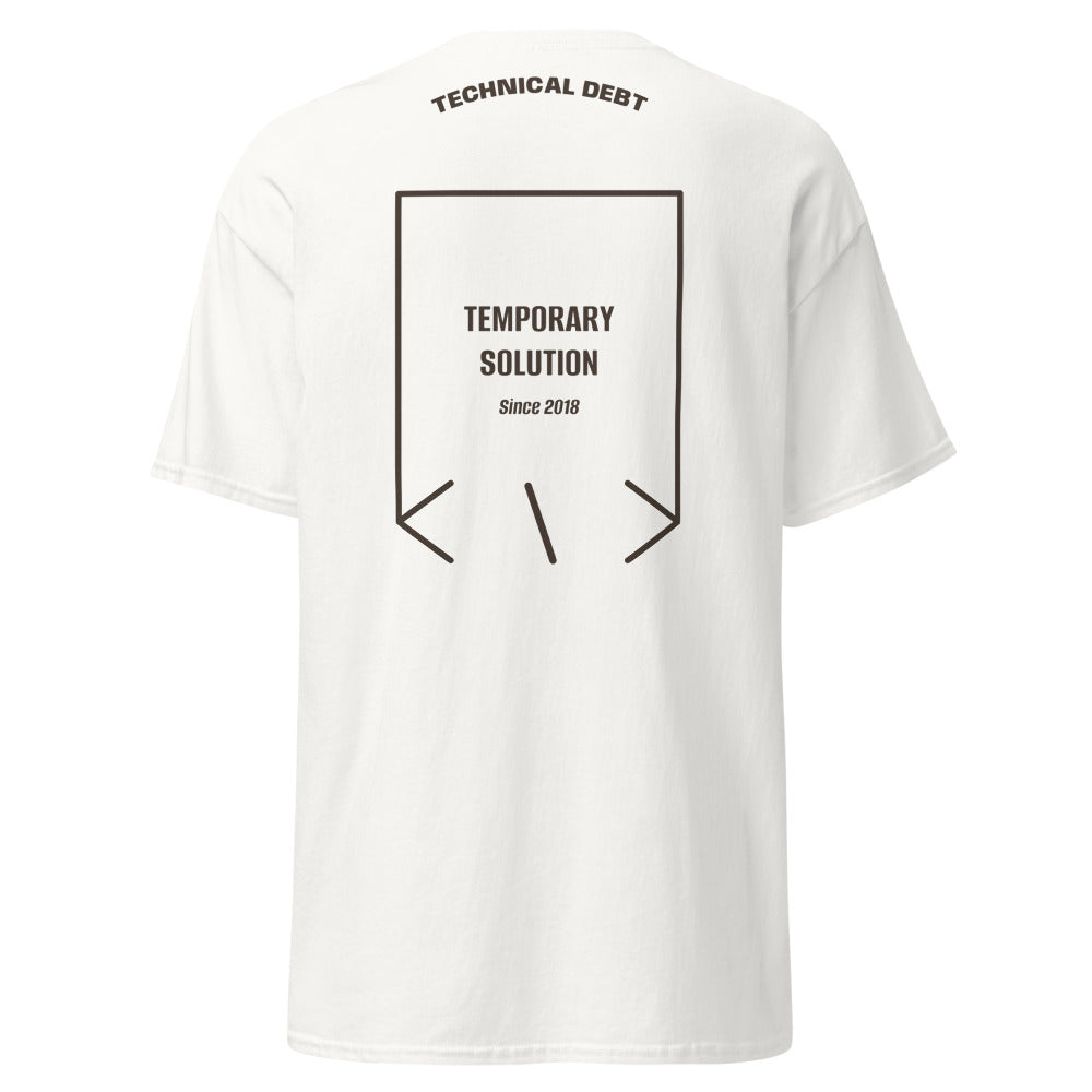 Temporary Solution — White Dark Chocolate back mockup