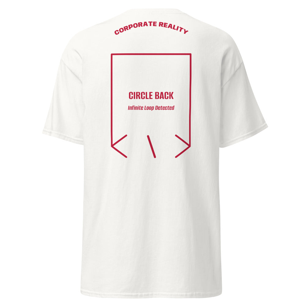 Circle Back — White Cardinal back mockup