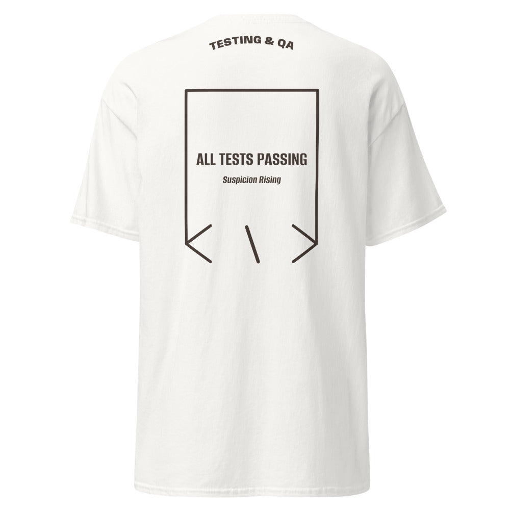 All Tests Passing — secondary back mockup