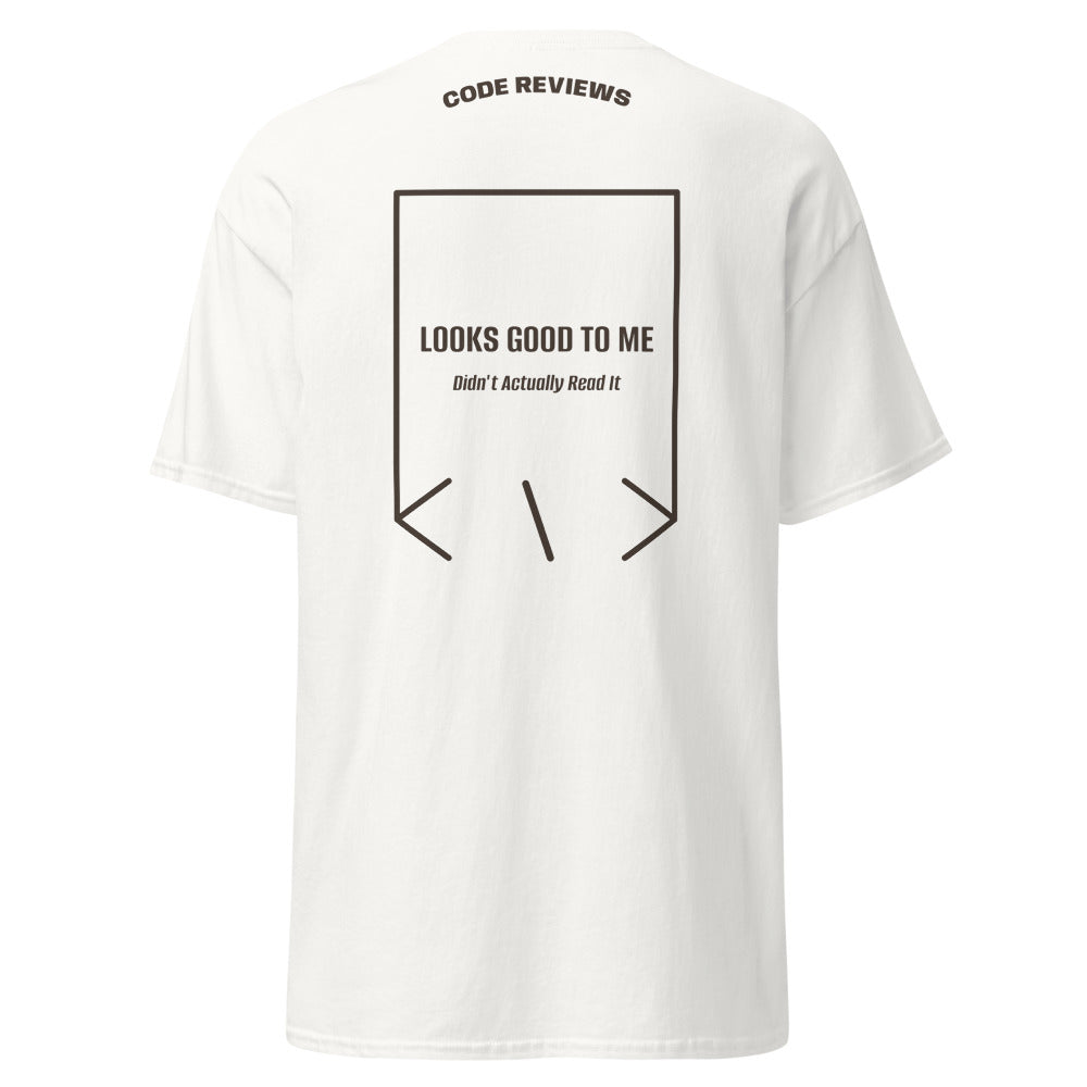 Looks Good To Me — White Dark Chocolate back mockup