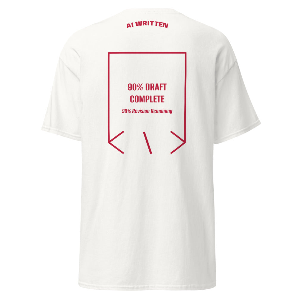 90% Draft Complete — White Cardinal back mockup