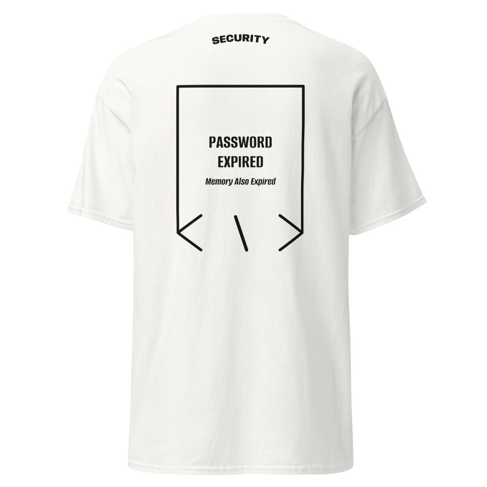 Password Expired — White Black back mockup