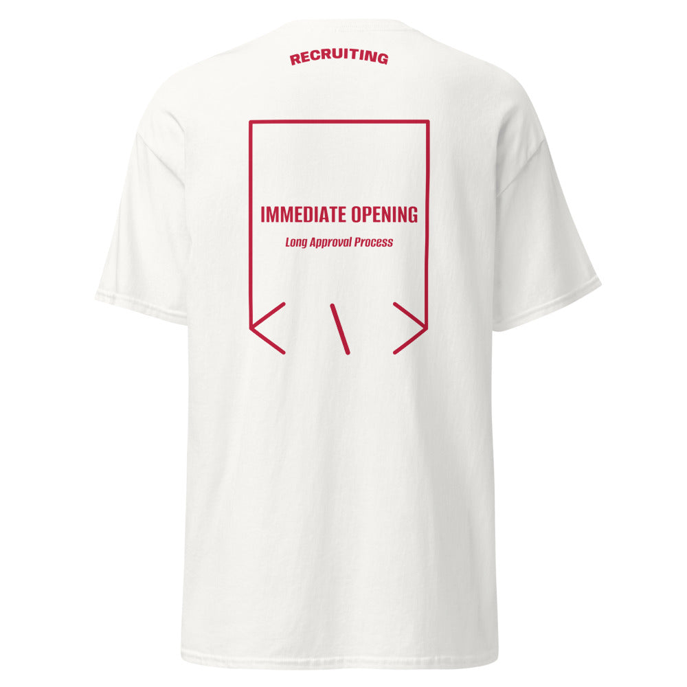 Immediate Opening — White Cardinal back mockup