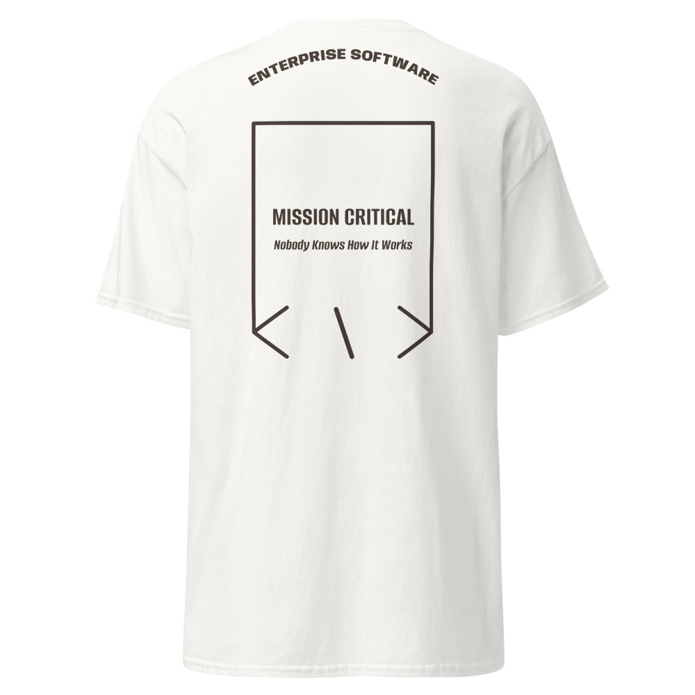 Mission Critical — White Dark Chocolate back mockup