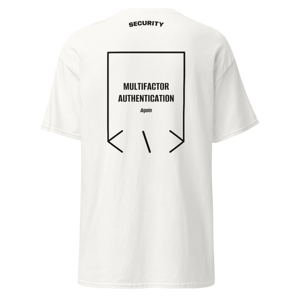 Multifactor Authentication — White Black back mockup