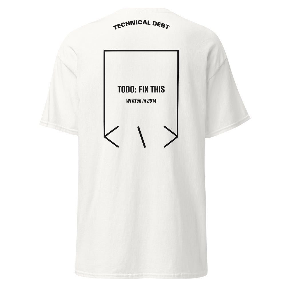 TODO: Fix This — White Black back mockup
