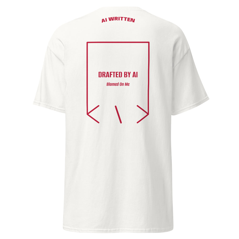 Drafted By AI — secondary back mockup
