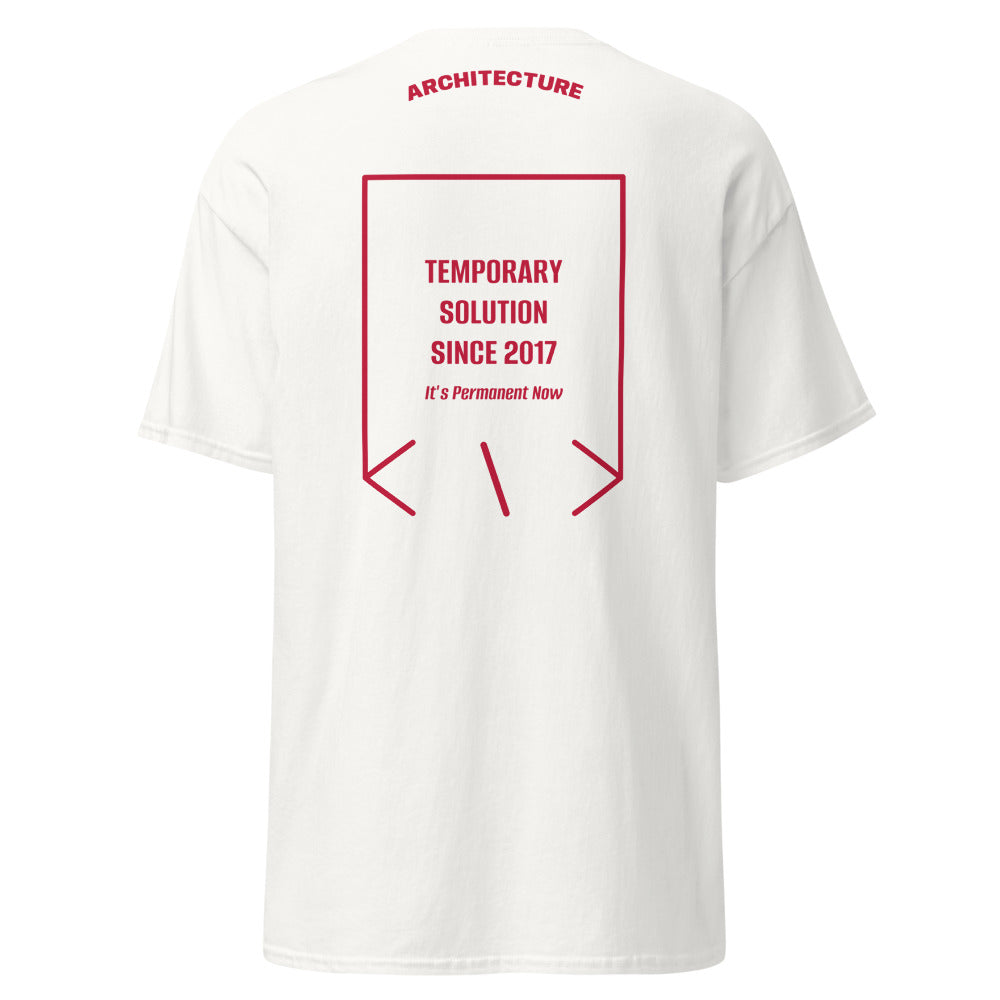 Temporary Solution Since 2017 — White Cardinal back mockup