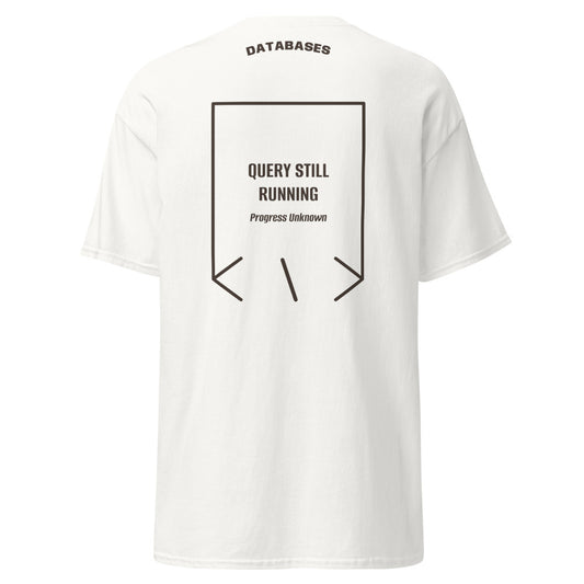 Query Still Running — secondary back mockup