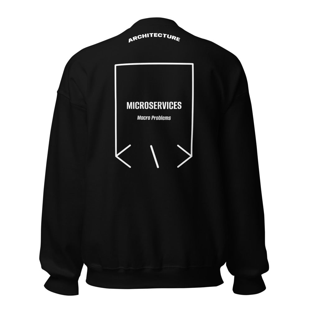 Microservices — Black White back mockup