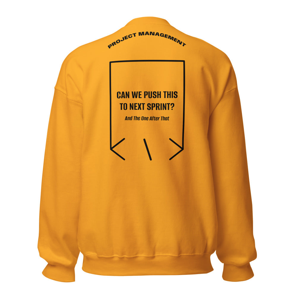 Can We Push This To Next Sprint? — Gold Black back mockup