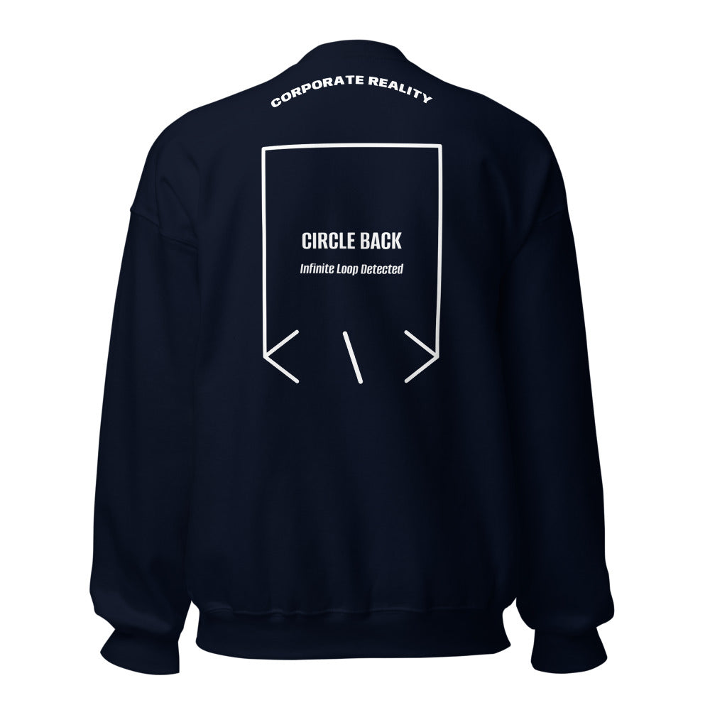 Circle Back — Navy White back mockup