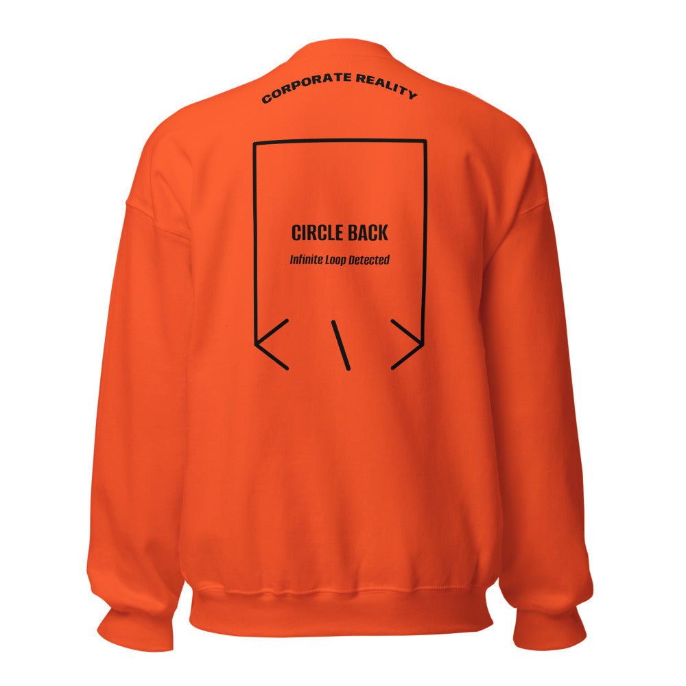 Circle Back — Orange Black back mockup