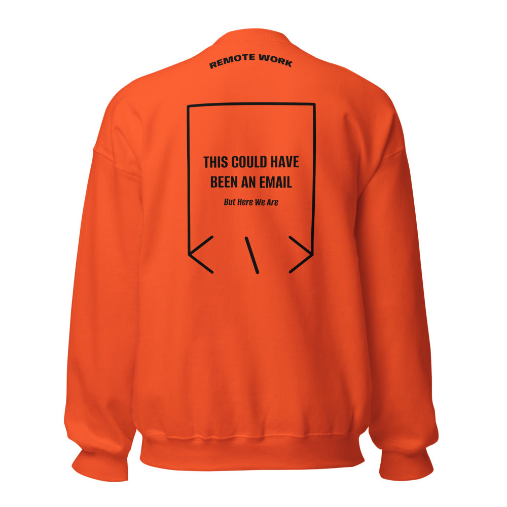 This Could Have Been An Email — Orange Black back mockup