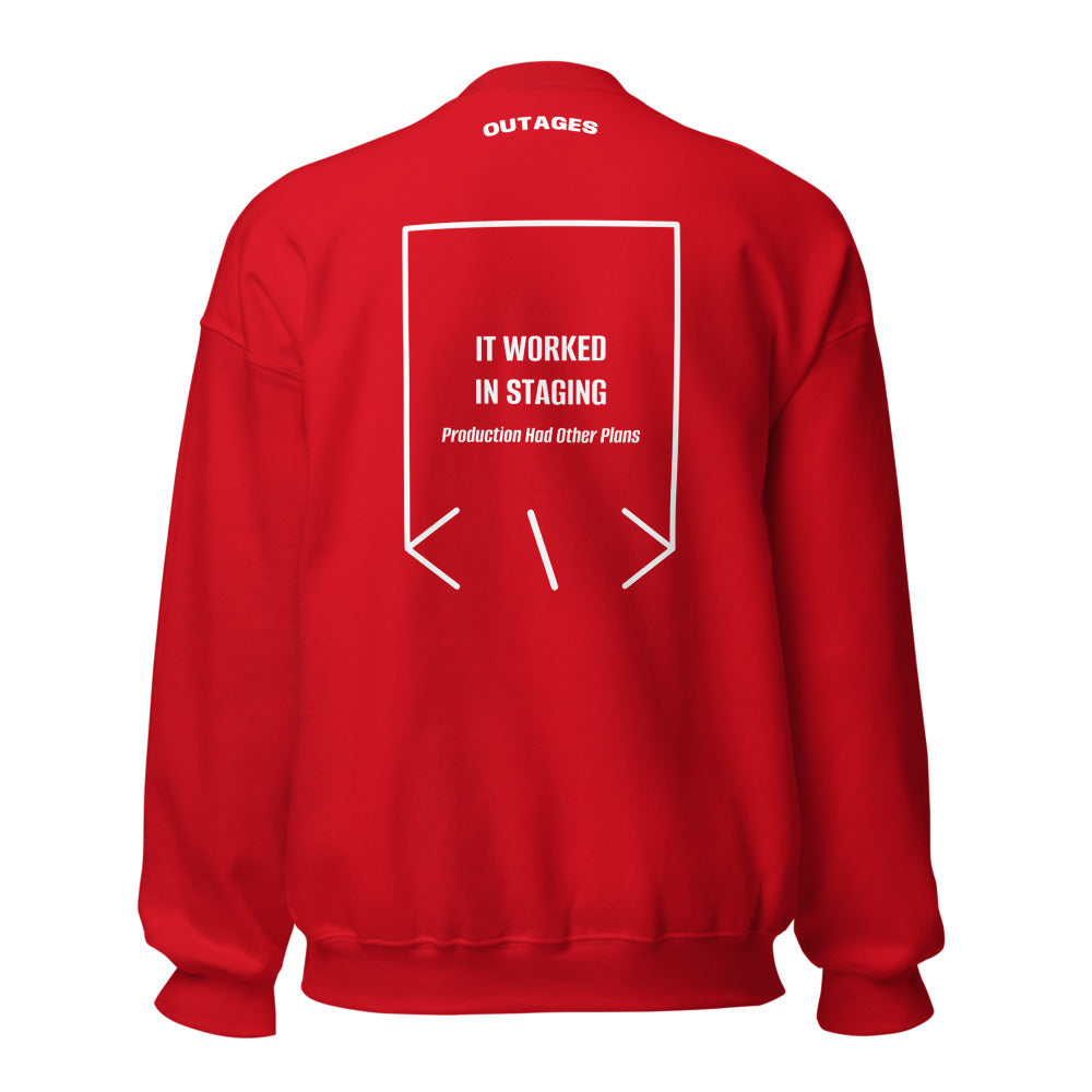 It Worked In Staging — Red White back mockup