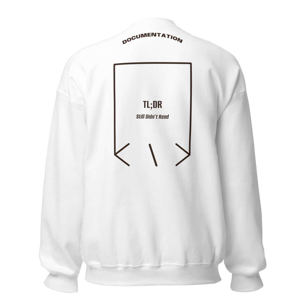 TL;DR — White Dark Chocolate back mockup