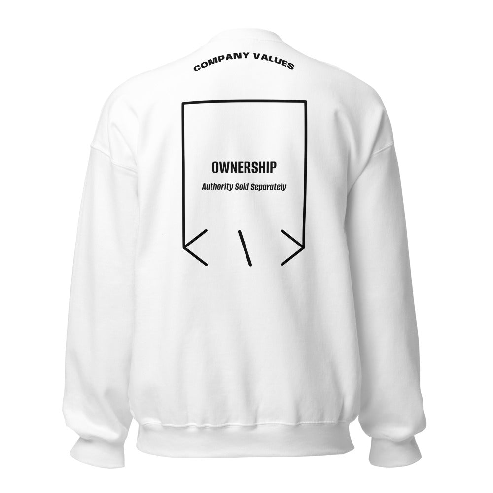 Ownership — White Black back mockup