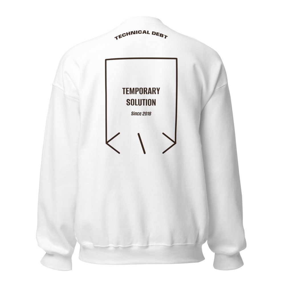 Temporary Solution — White Dark Chocolate back mockup