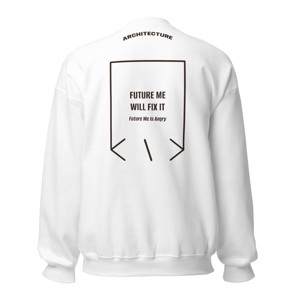 Future Me Will Fix It — White Dark Chocolate back mockup