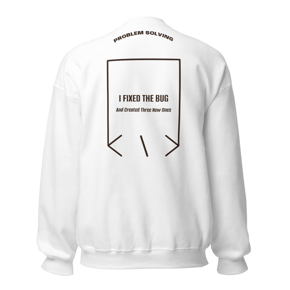 I Fixed The Bug — White Dark Chocolate back mockup