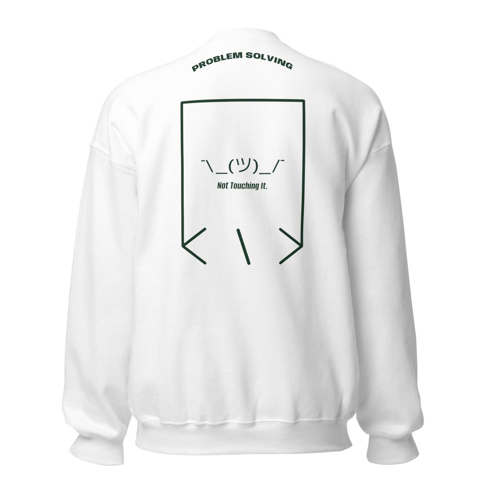 ¯\_(ツ)_/¯ — White Forest Green back mockup