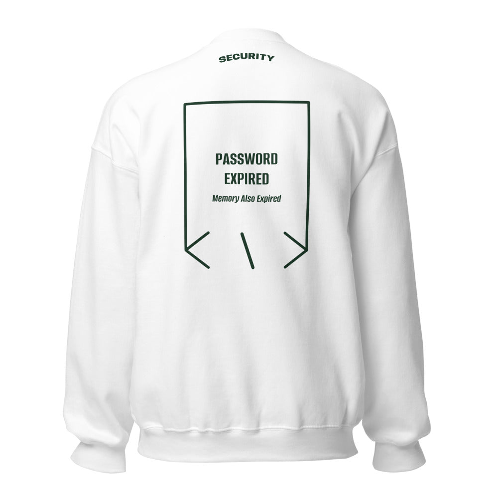 Password Expired — White Forest Green back mockup