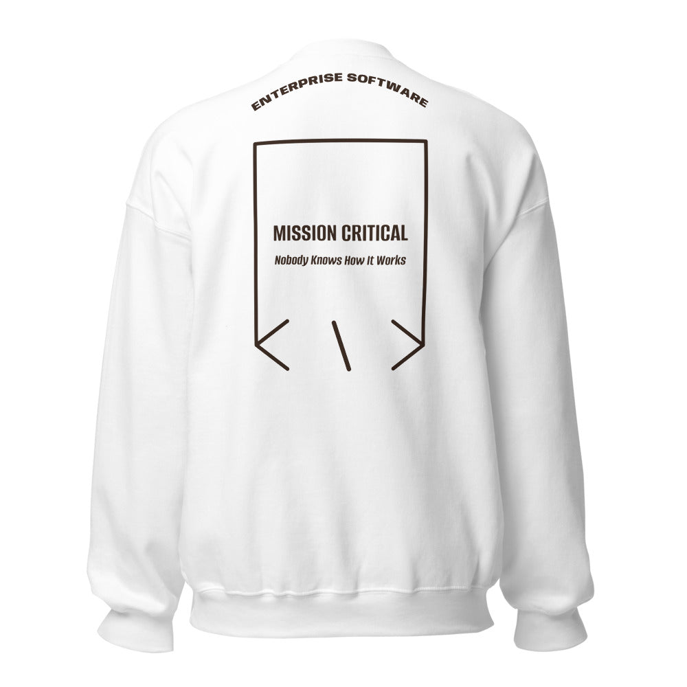 Mission Critical — White Dark Chocolate back mockup
