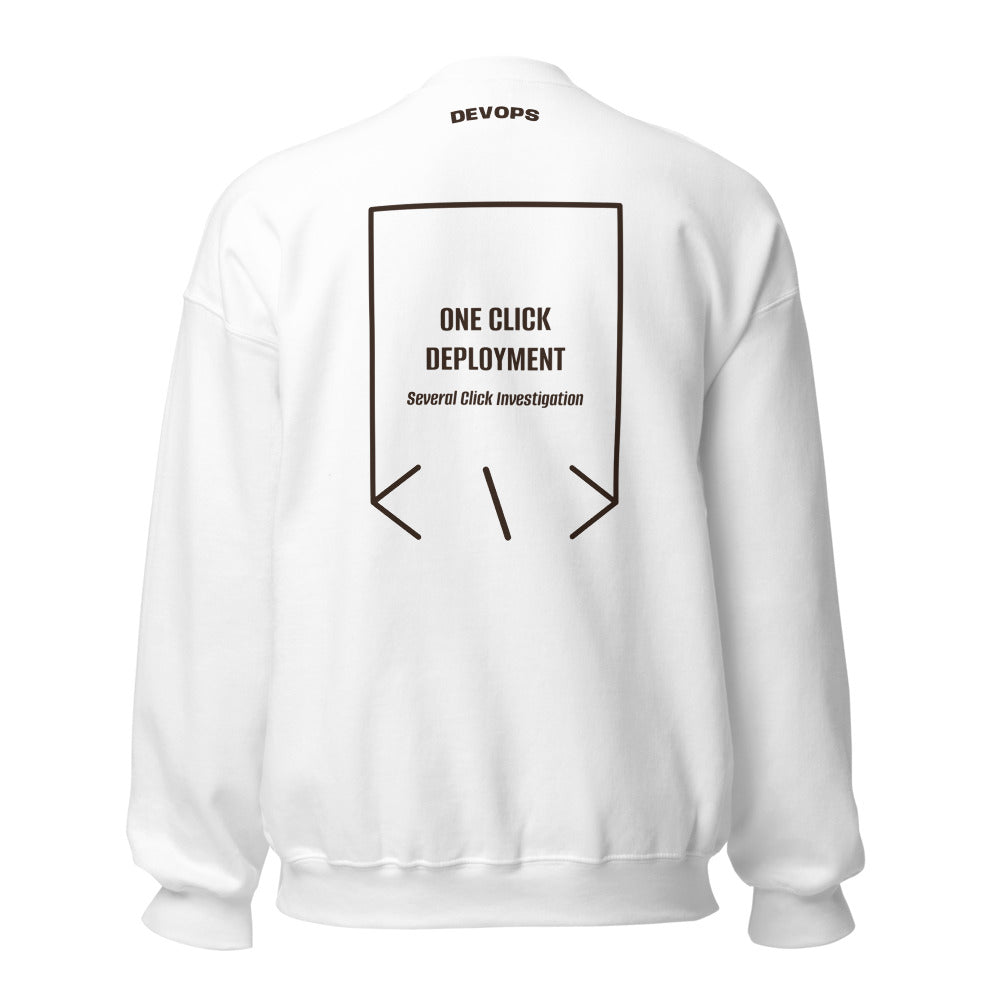 One Click Deployment — White Dark Chocolate back mockup